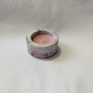 מחזיק נר קטן שיש כחול